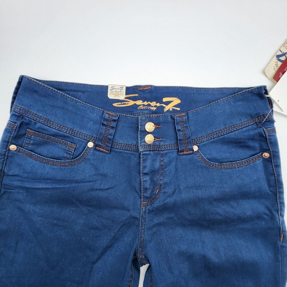 Seven7 Legging Women's Size 14P Jeans Dark Wash New Petite Pants - Picture 5 of 13